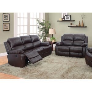 Maumee 2 Piece Leather Living Room Set