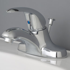 Centerset Bathroom Faucet with Drain Assembly