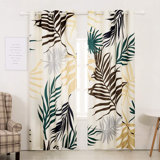 Green Leaf Print Curtains Wayfair
