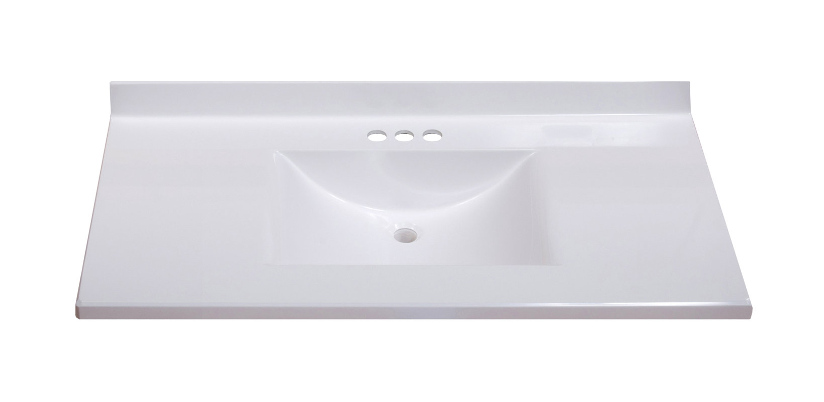 Imperial Center Wave Bowl 37 Single Bathroom Vanity Top Reviews Default Name