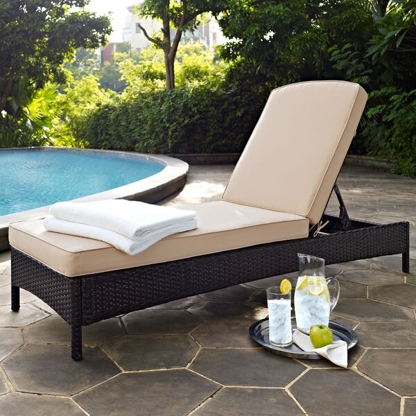 Belton Chaise Lounge with Cushion by Mercury Row