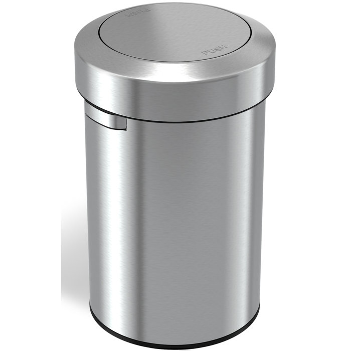 Itouchless Titan 17 Gallon Swing Top Trash Can Stainless Steel