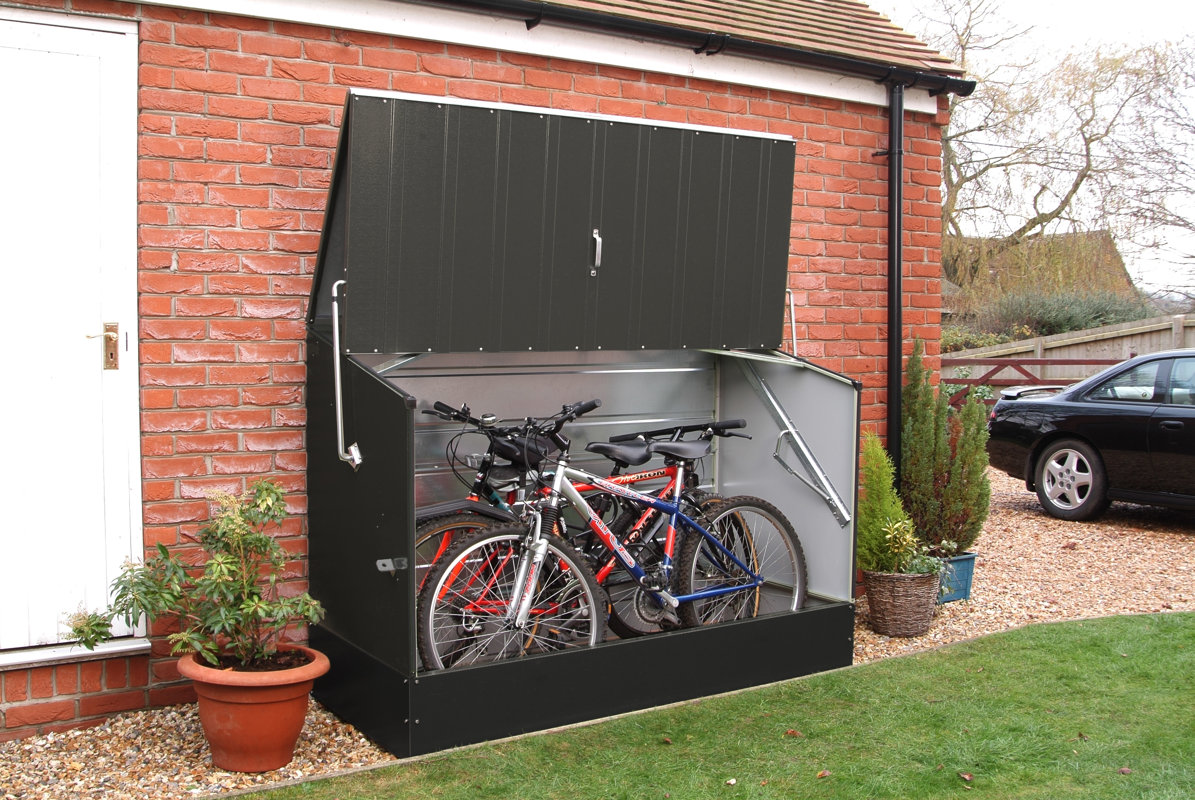 Garden Sheds 6 X 2 rowlinson 6 ft. 5 in. w x 2 ft. 11 in. d metal horizontal bike Garden Sheds 6 X 2 rowlinson 6 ft. 5 in. w x 2 ft. 11 in. d metal horizontal bike