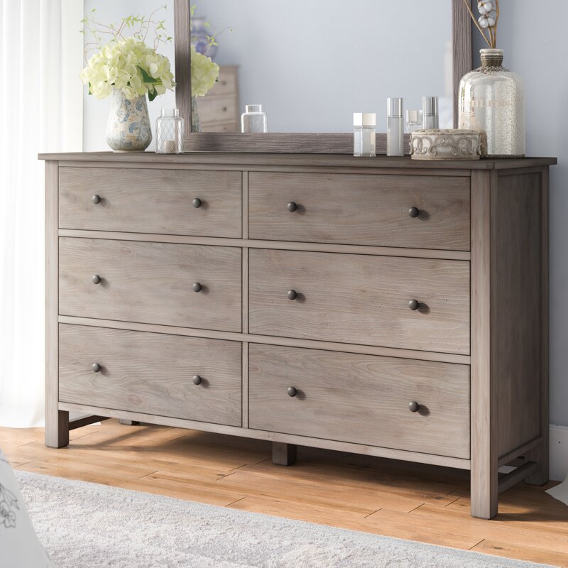 Lark Manor Aguirre 6 Drawer Double Dresser & Reviews | Wayfair