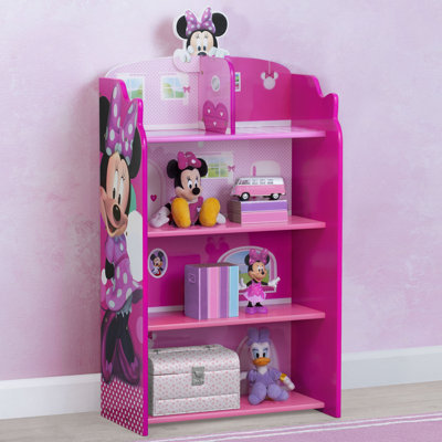 Disney Minnie Mouse Wooden Playhouse 39.5'' Bookcase Delta Children