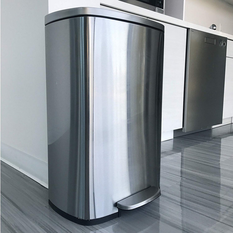 Softstep Stainless Steel 13 Gallon Step On Trash Can Reviews