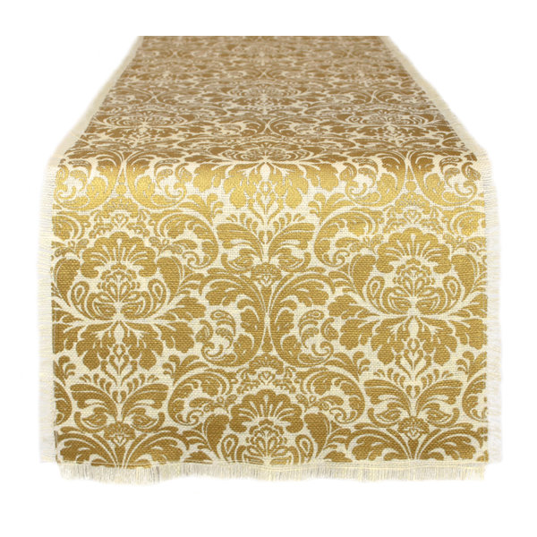 Cliburn Burlap Table Runner by Astoria Grand