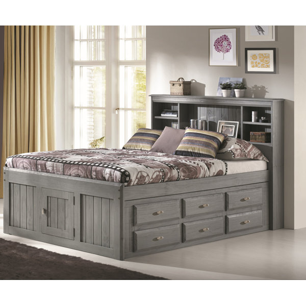 Harriet Bee Jim Full Mate S Captain S Bed With 6 Drawers And