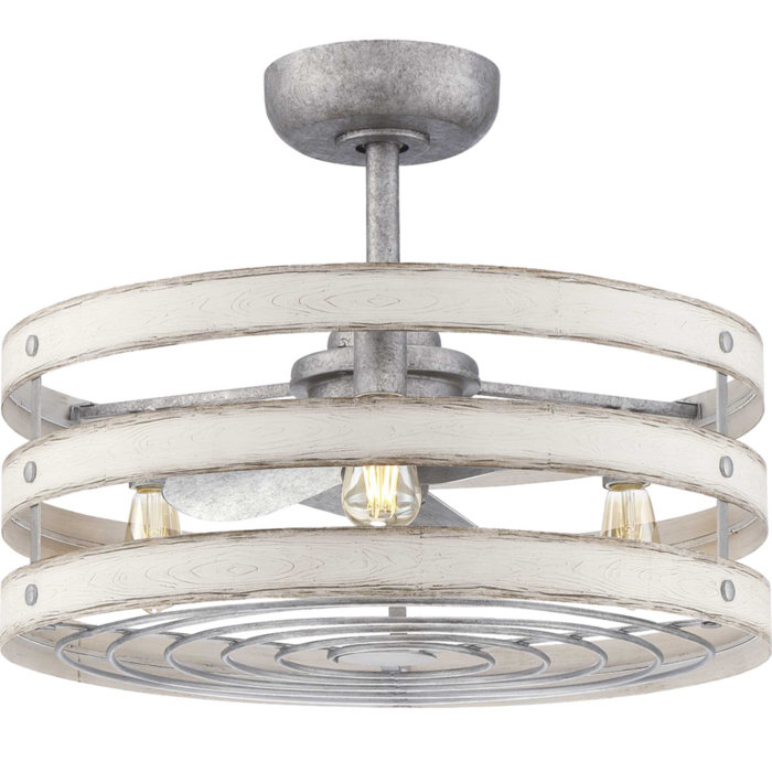 17 Stories 23 5 Emaria 3 Blade Ceiling Fan With Remote Light Kit