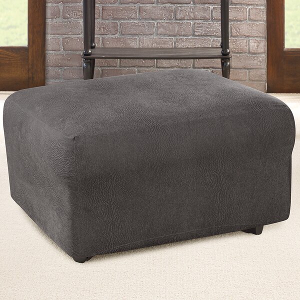 Ultimate Stretch Box Cushion Ottoman Slipcover By Sure Fit
