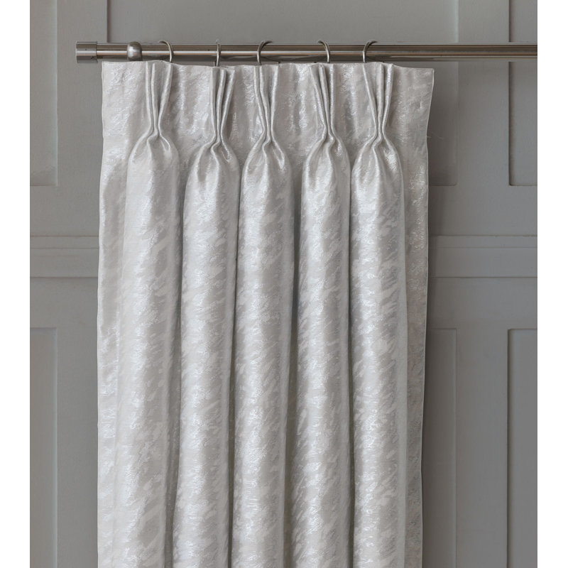 Eastern Accents Vionnet Platinum Solid Color Room Darkening Pinch