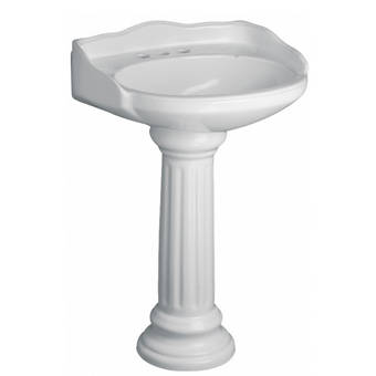 Barclay Stanford Vitreous China U Shaped Pedestal Bathroom Sink