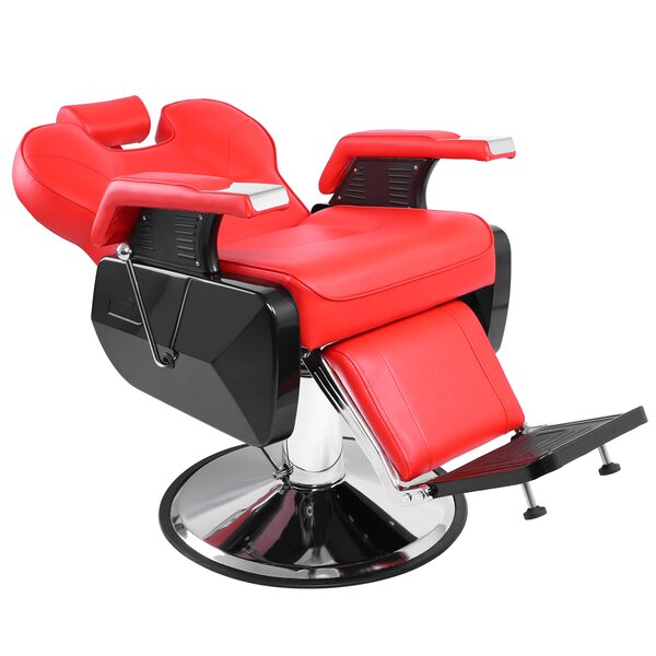 Hydraulic Barber Reclining Massage Chair By Latitude Run