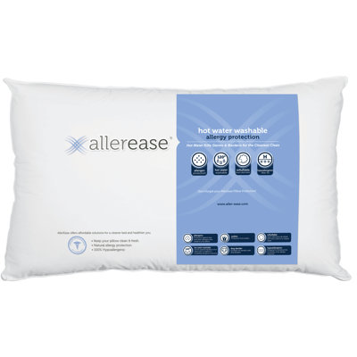 Allergy Protection Medium Bed Pillow AllerEase Size: Standard