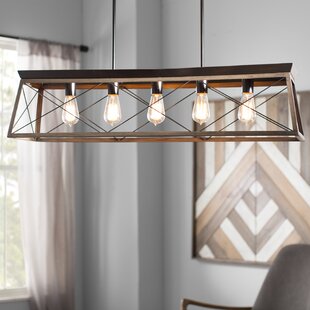 Delon 5 Light Kitchen Island Linear Pendant