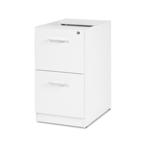 Ebern Designs Gerth Locking Pedestal 2 Drawer Vertical Filing