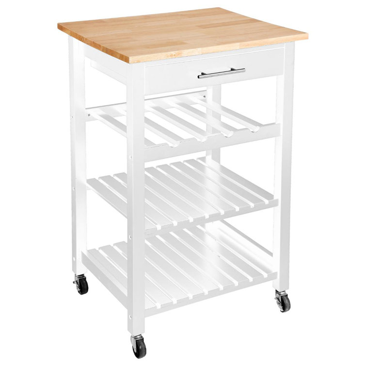 August Grove Lazro Kitchen Trolley Wayfair Co Uk