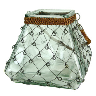 Best Glass Lantern with Handle By Breakwater Bay Outdoor Lighting Glass Lantern with Handle By Breakwater Bay Outdoor Lighting