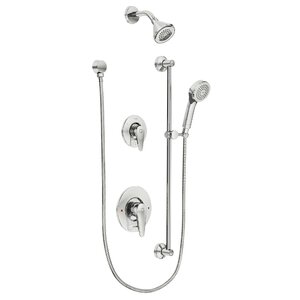 Commercial Three-Function Shower System with Slide Bar
