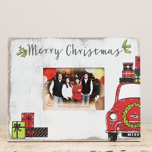Merry Christmas Car Picture Frame