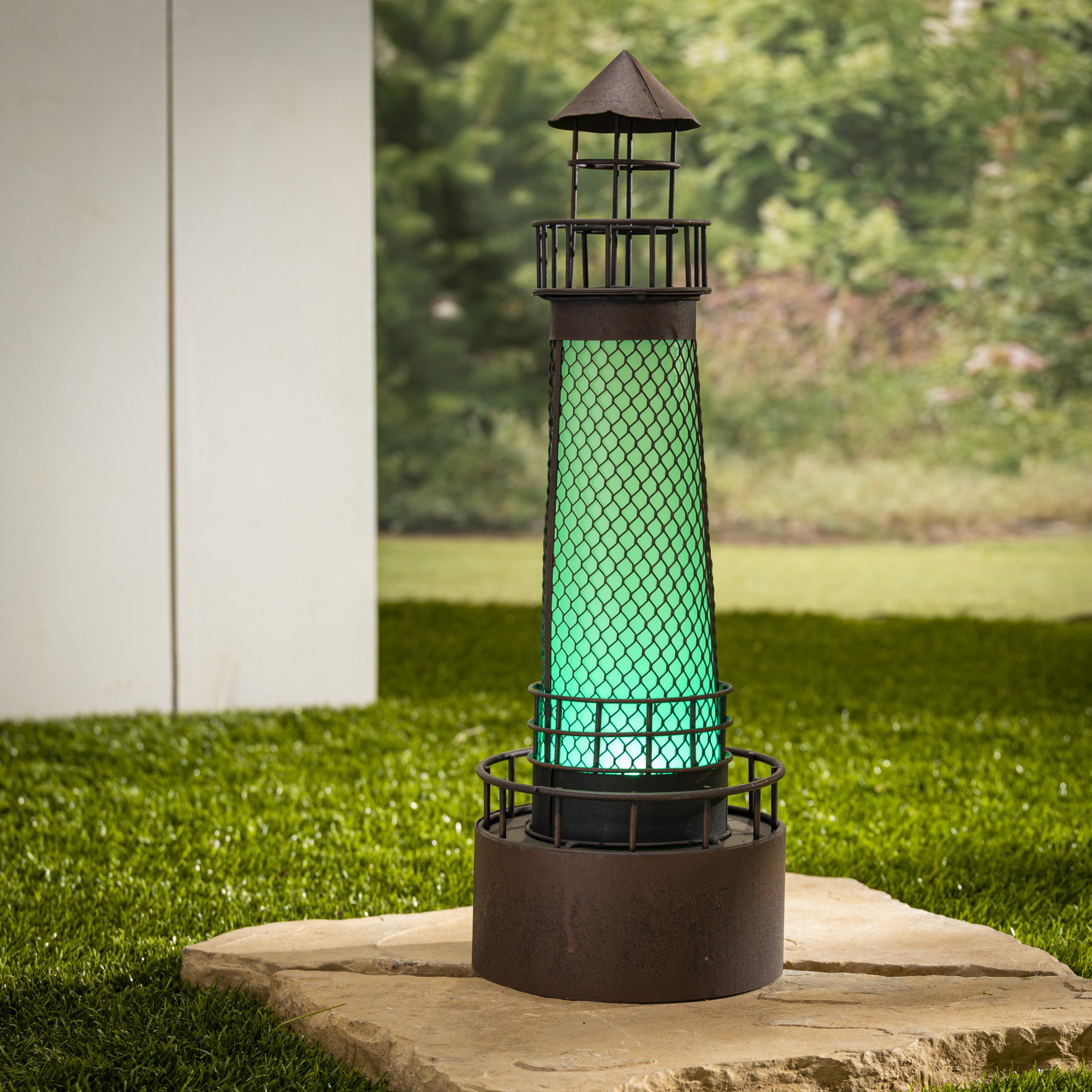 Breakwater Bay Simmonds 20 87 Solar Powered Outdoor Floor Lamp Reviews Wayfair