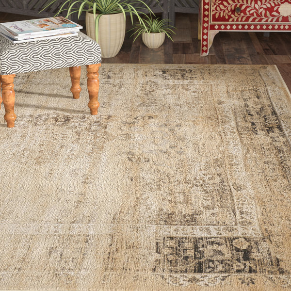 Todd Beige/Brown Area Rug by World Menagerie