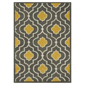 Hand-Tufted Gray/Gold Area Rug
