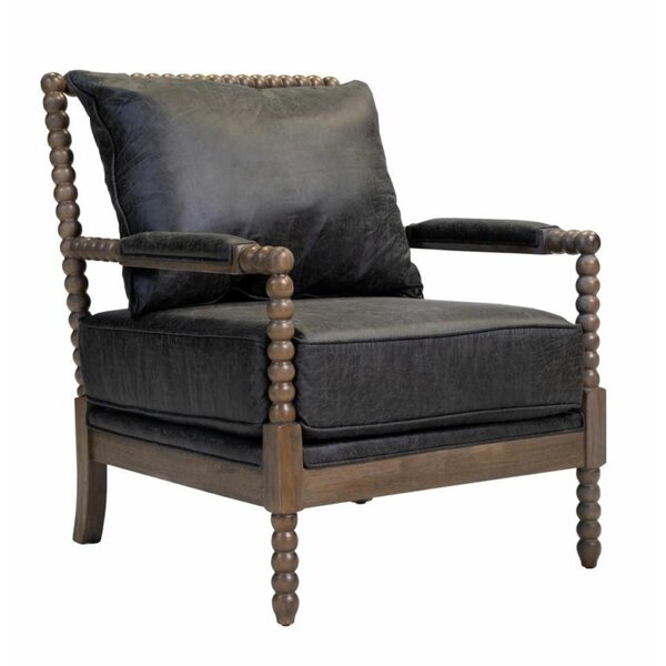 Falconet Leatherette Wooden Armchair By Bloomsbury Market