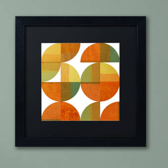 Trademark Art Four Suns Quartered 2 0 Framed Painting Print On