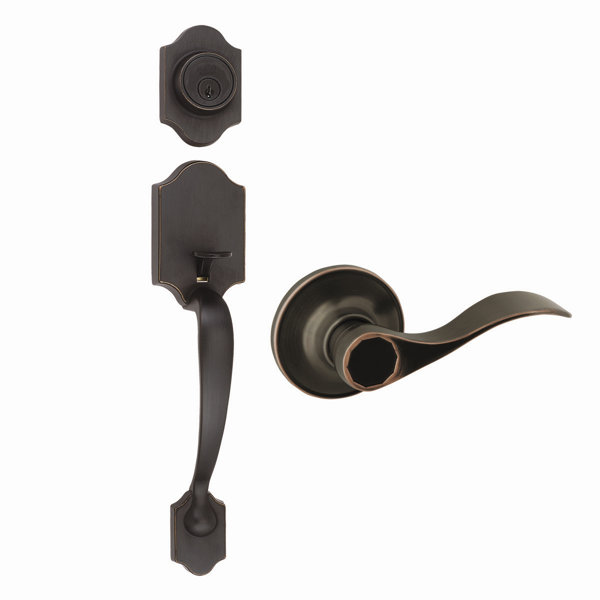 Sussex Single Cylinder Entrance Handleset by Design House