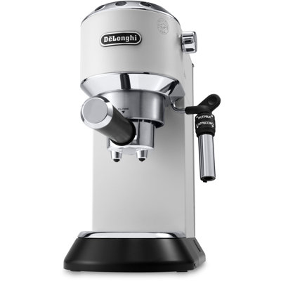 DeLonghi EC685M Dedica DeLuxe Pump Espresso Machine with Premium Adjustable Frothing Wand DeLonghi Color White
