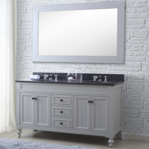 Cabery 60 W Double Bathroom Vanity Set with Mirror by Darby Home Co