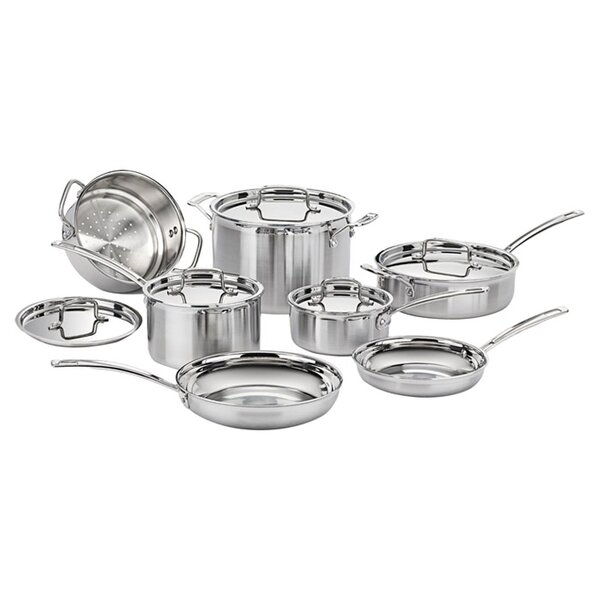 Multiclad Pro Stainless Steel 12-Piece Cookware Set by Cuisinart