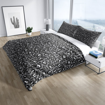 World Menagerieprampton Animal Print 2 Piece Duvet Cover Set World Menagerie Size Queen Duvet Cover 2 Pillow Cases Color Gray Dailymail