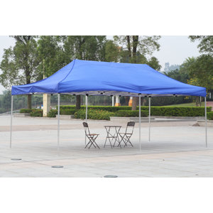 10 Ft. W x 20 Ft. D Steel Pop-Up Party Tent