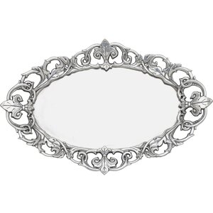 Fleur De Lis Oval Serving Tray