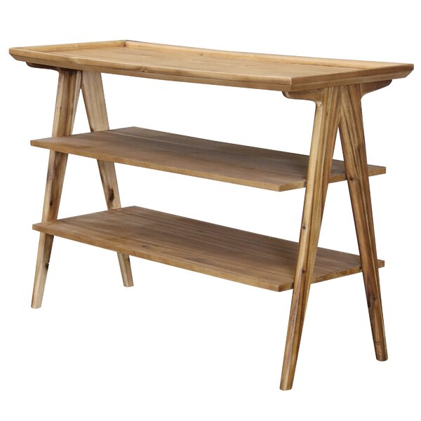 Mastrangelo Rectangular 3-Tier Console Table By Union Rustic