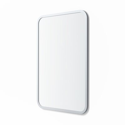 Framed Rounded Rectangle Bathroom/Vanity Wall Mirror Better Bevel Size: 36
