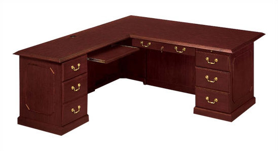 Flexsteel Contract Governor S 72 W L Shape Executive Desk Wayfair Flexsteel Contract Governor S 72 W L Shape Executive Desk