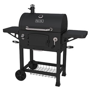 Charcoal Grill with Side Shelves
