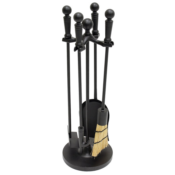 Paxton Mini 5 Piece Iron Fireplace Tool Set by Minuteman International