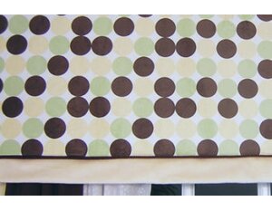 Minky Polka Dot Tab Valance