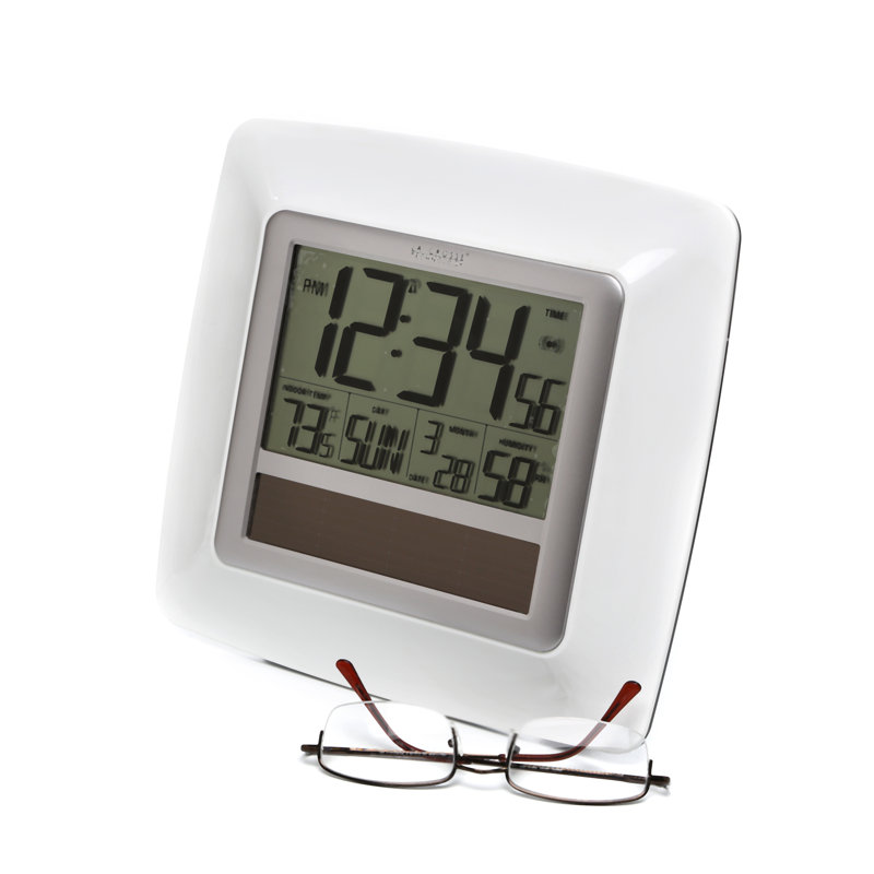 La Crosse Technology Solar Atomic Digital Wall Clock & Reviews Wayfair