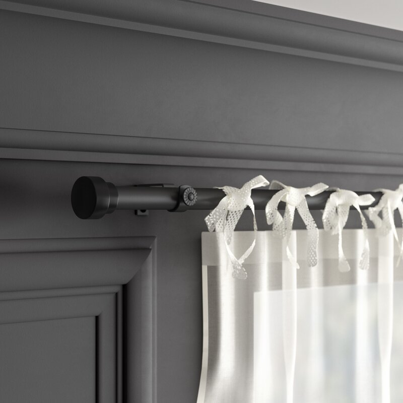 black curtain rods and hardware