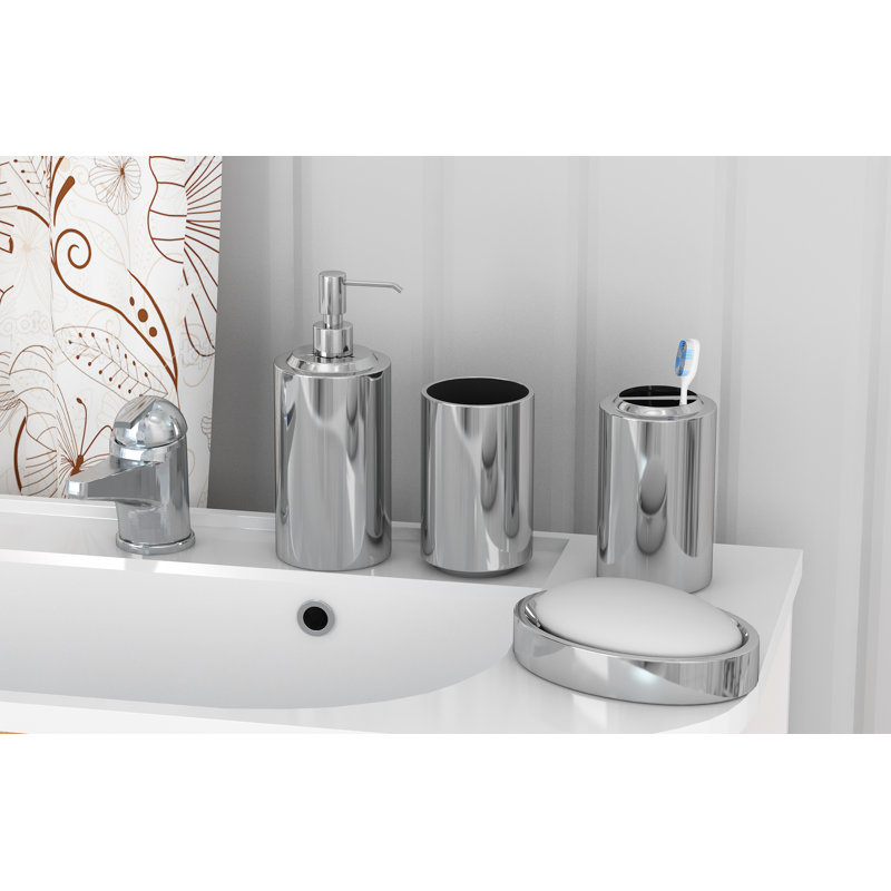Nagel 4 Piece Bathroom Accessory Set Reviews Joss Main Nagel 4 Piece Bathroom Accessory Set