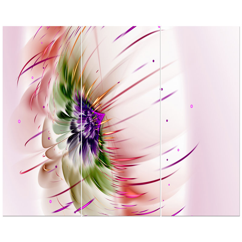East Urban Home Exotic Pink 3d Flower In Sunny Wind Graphic Art