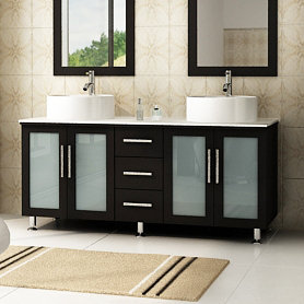 58 Inch Vanity Wayfair Swearingen 58 Double Bathroom Vanity Set