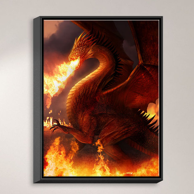 Dianochedesigns Lord Of The Dragons Oil Painting Print On