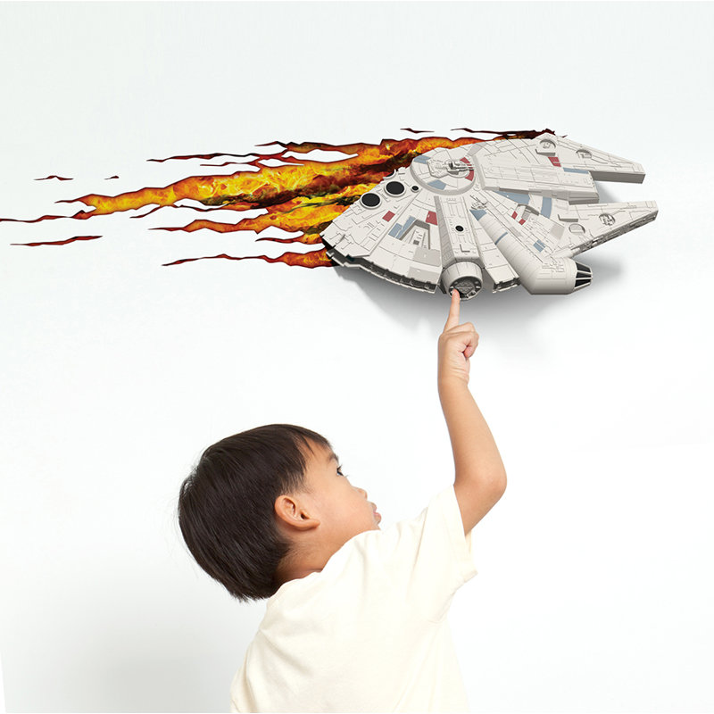 3d Light Fx 3d Ep 7 Star Wars Millennium Falcon Deco 4 Light Night
