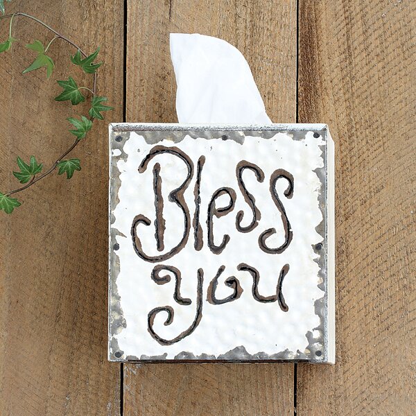 Farfan Bless You Tissue Box Cover by August Grove